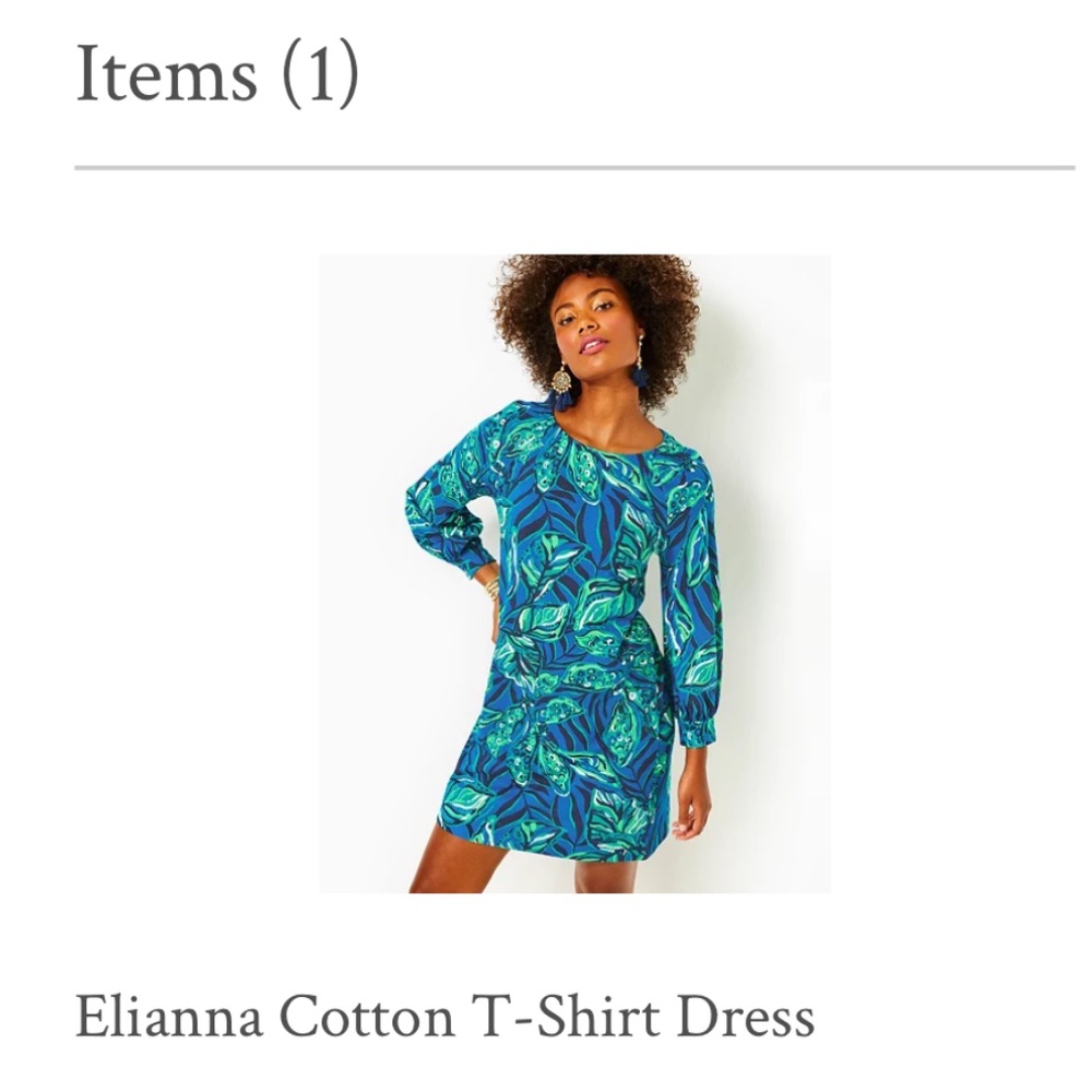 Lilly Pulitzer Eliana Cotton Tee dress NWT